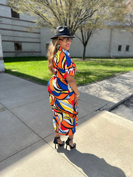 The Donatella Dress Orange