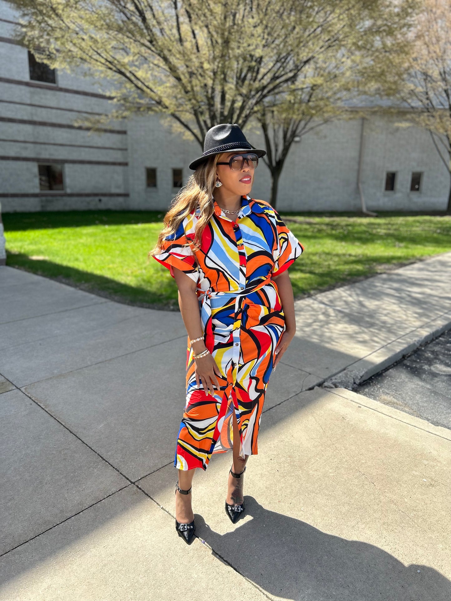 The Donatella Dress Orange