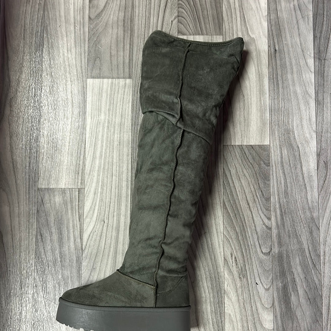 Bianca Platform Boot Olive