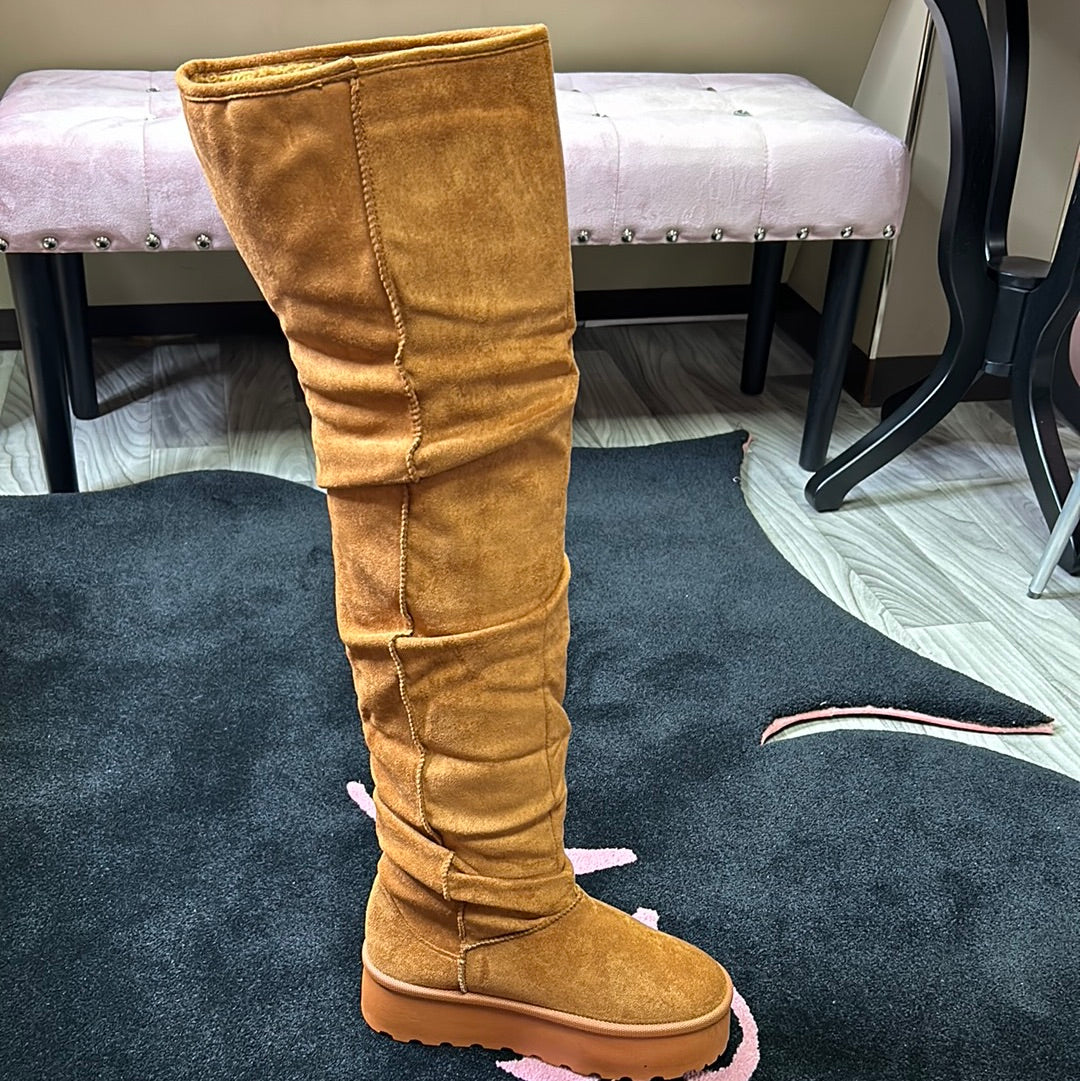 Bianca Platform Boot Tan