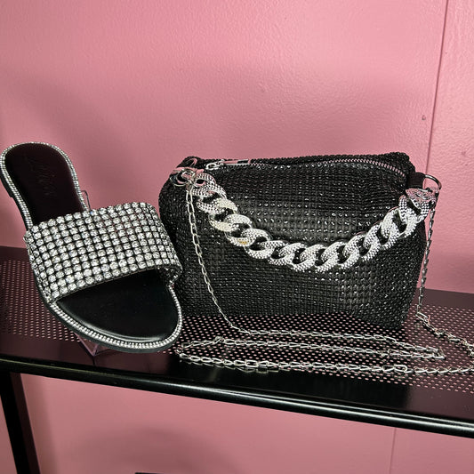 The Disco Mini Purse-Black