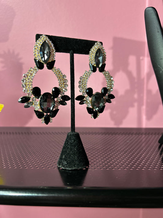 Ballroom Earring - Black