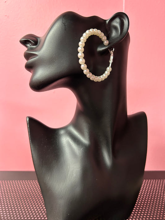 Class Act Pearl Hoop Earring