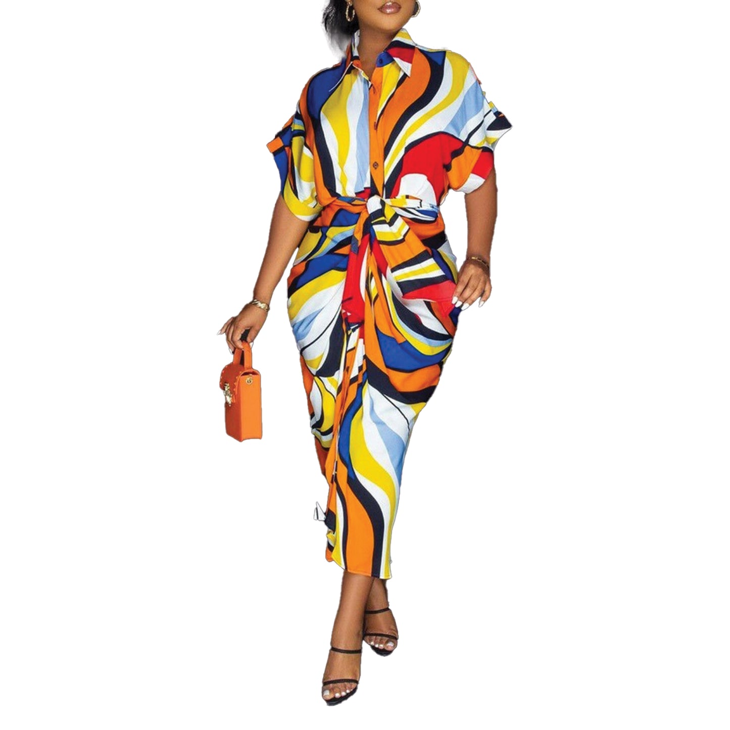The Donatella Dress Orange